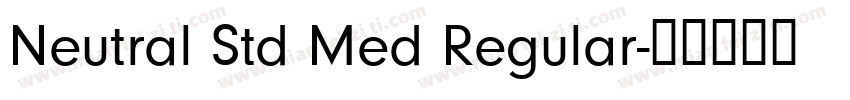 Neutral Std Med Regular字体转换